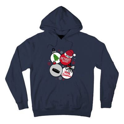 Merry Christmas Detroit Hockey Est 1926 Tall Hoodie