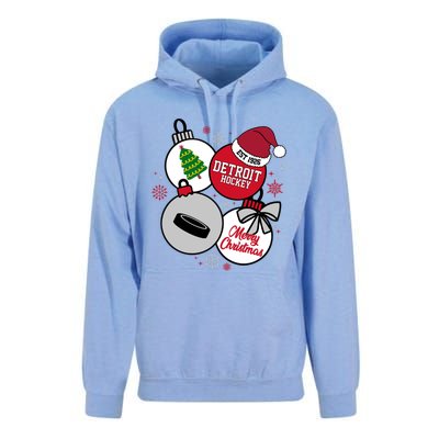 Merry Christmas Detroit Hockey Est 1926 Unisex Surf Hoodie