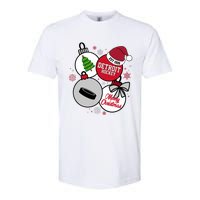 Merry Christmas Detroit Hockey Est 1926 Softstyle CVC T-Shirt