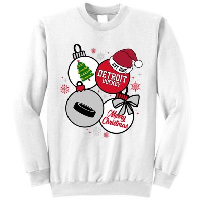 Merry Christmas Detroit Hockey Est 1926 Sweatshirt