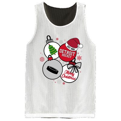 Merry Christmas Detroit Hockey Est 1926 Mesh Reversible Basketball Jersey Tank