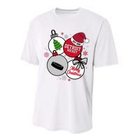 Merry Christmas Detroit Hockey Est 1926 Performance Sprint T-Shirt