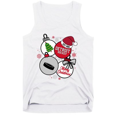 Merry Christmas Detroit Hockey Est 1926 Tank Top