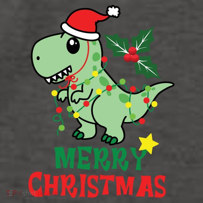 Merry Christmas Dino Holiday Vector Backpack