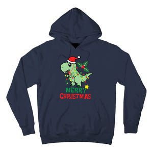 Merry Christmas Dino Holiday Tall Hoodie