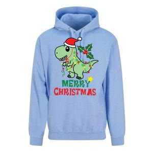 Merry Christmas Dino Holiday Unisex Surf Hoodie