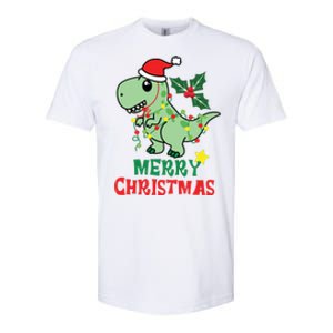 Merry Christmas Dino Holiday Softstyle CVC T-Shirt