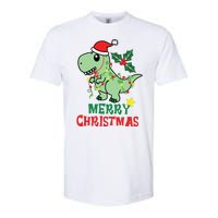 Merry Christmas Dino Holiday Softstyle CVC T-Shirt