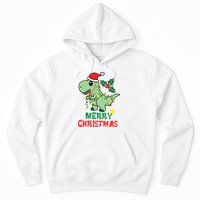 Merry Christmas Dino Holiday Hoodie