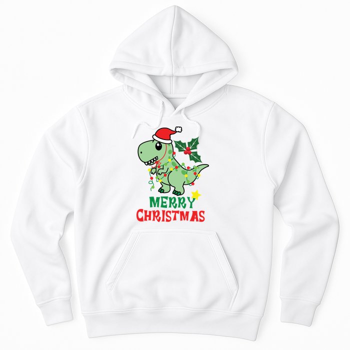 Merry Christmas Dino Holiday Hoodie