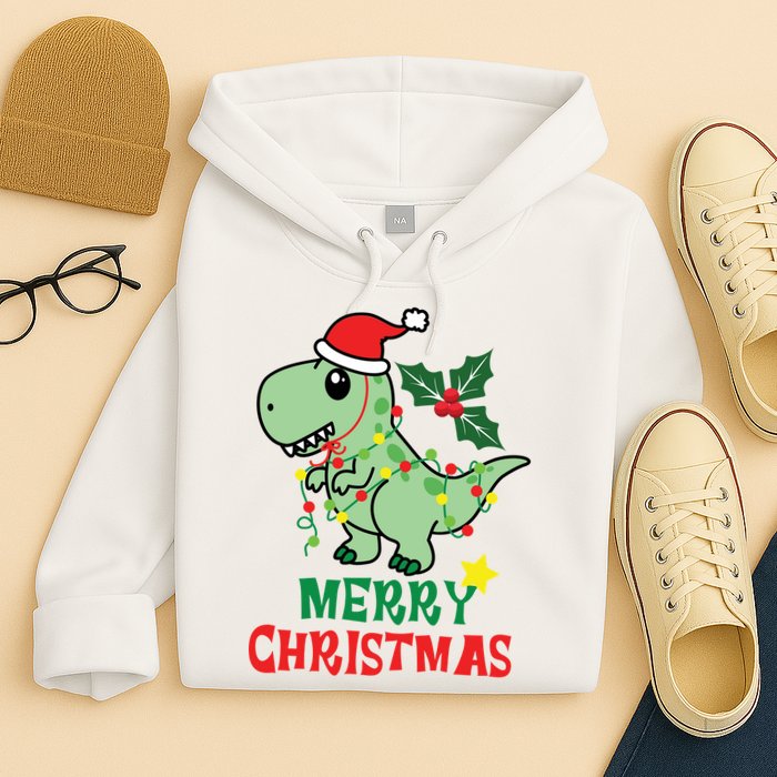 Merry Christmas Dino Holiday Hoodie
