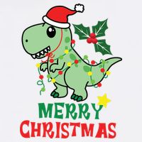 Merry Christmas Dino Holiday Hoodie