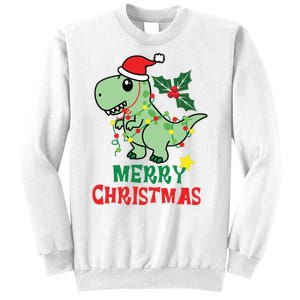 Merry Christmas Dino Holiday Sweatshirt