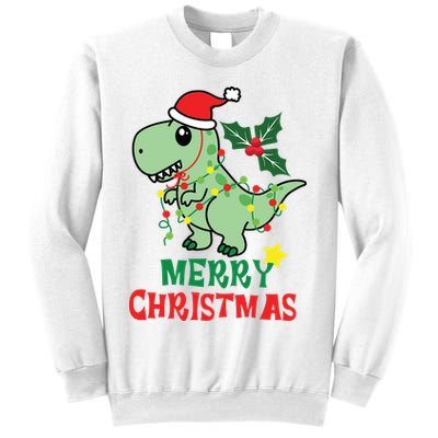 Merry Christmas Dino Holiday Sweatshirt