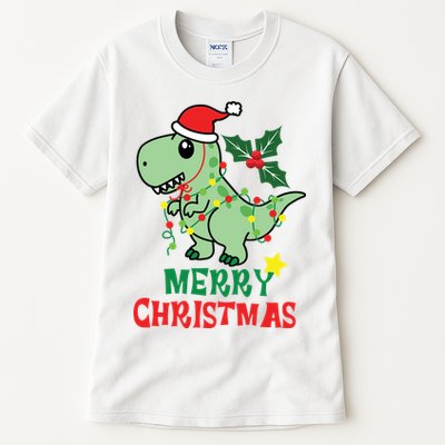 Merry Christmas Dino Holiday Tall T-Shirt