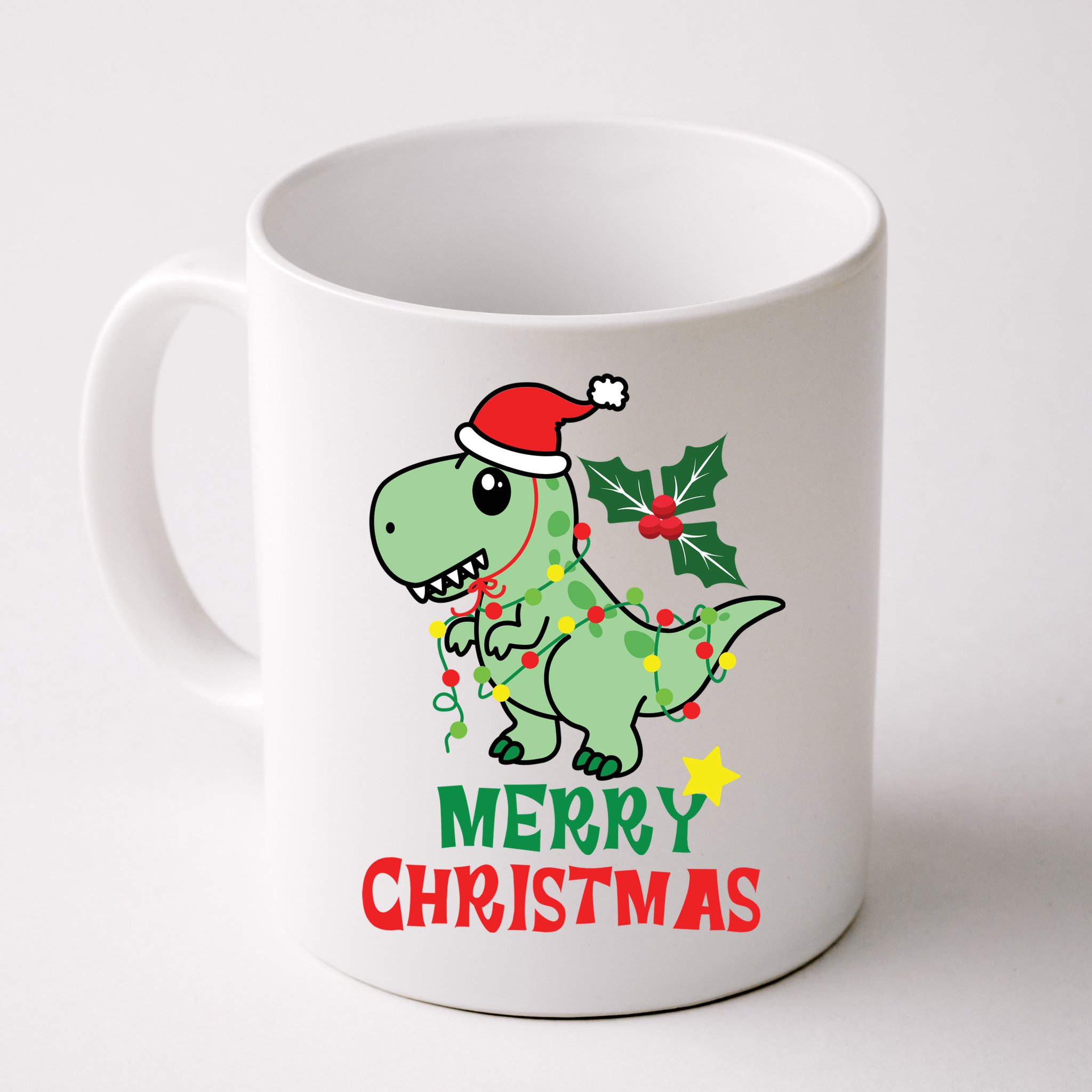 Merry Christmas Dino Holiday Mug