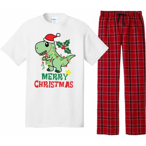 Merry Christmas Dino Holiday Pajama Set