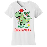 Merry Christmas Dino Holiday Women's T-Shirt