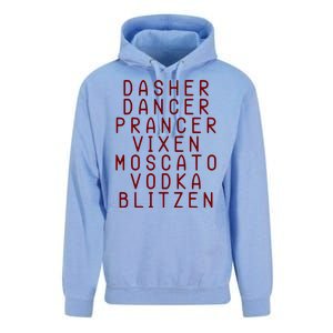 Merry Christmas Dasher Dancer Funny Holiday Unisex Surf Hoodie