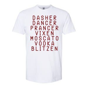 Merry Christmas Dasher Dancer Funny Holiday Softstyle CVC T-Shirt