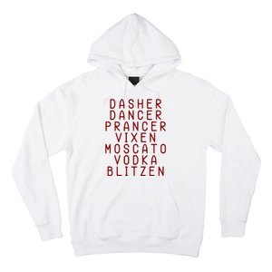 Merry Christmas Dasher Dancer Funny Holiday Hoodie