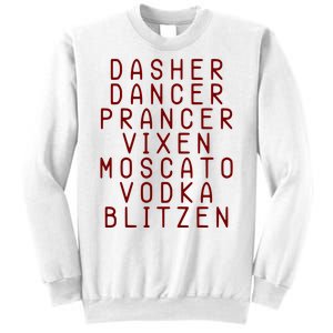 Merry Christmas Dasher Dancer Funny Holiday Sweatshirt