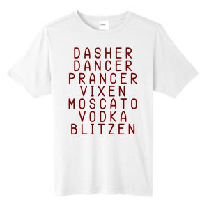 Merry Christmas Dasher Dancer Funny Holiday Tall Fusion ChromaSoft Performance T-Shirt