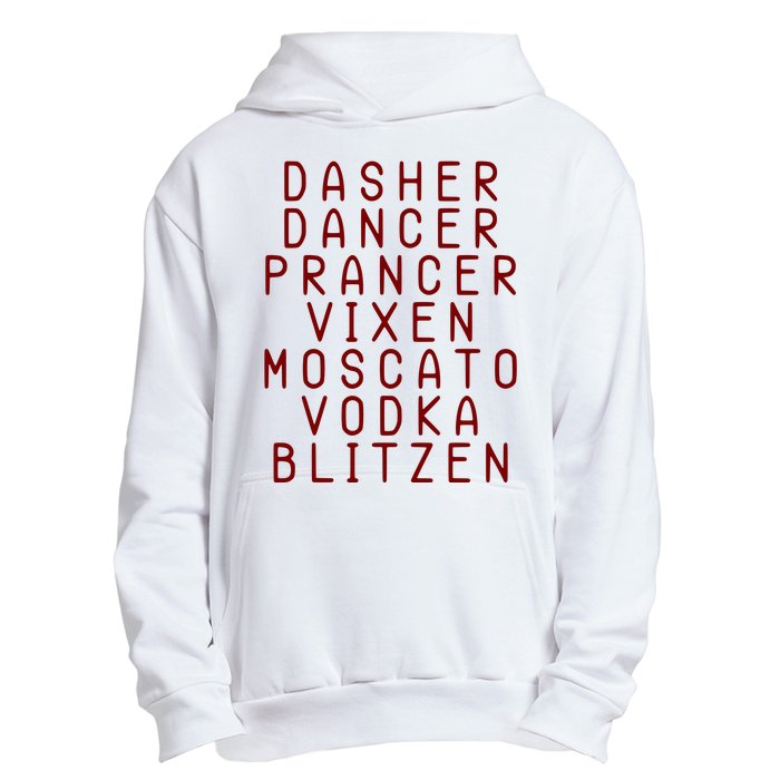 Merry Christmas Dasher Dancer Funny Holiday Urban Pullover Hoodie