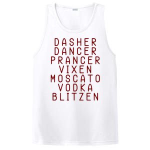 Merry Christmas Dasher Dancer Funny Holiday PosiCharge Competitor Tank