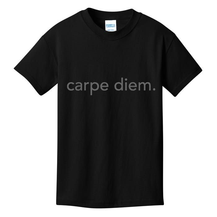 Minimalistic Carpe Diem. Minimal Kids T-Shirt