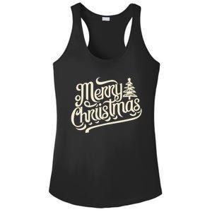 Merry Christmas Design For Ladies PosiCharge Competitor Racerback Tank