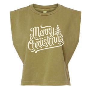 Merry Christmas Design For Garment-Dyed Women's Muscle Tee