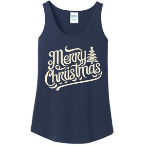 Merry Christmas Design For Ladies Essential Tank