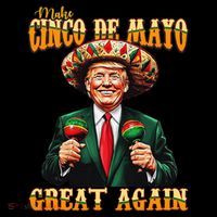 Make Cinco De Mayo Great Again Funny Trump Fiesta 5 De Mayo Drawstring Bag