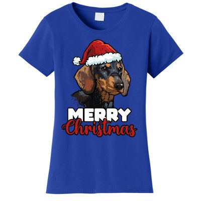 Merry Christmas Dachshund Dog Lover Gift Cool Gift Women's T-Shirt