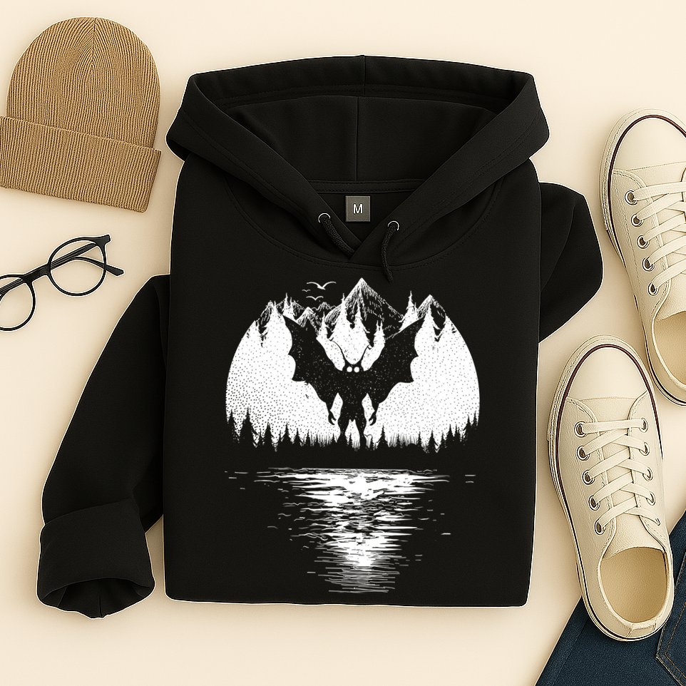Mothman Cryptozoology Design Cryptid Hoodie