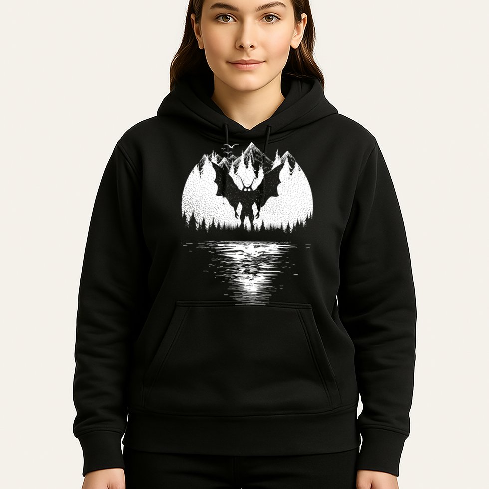 Mothman Cryptozoology Design Cryptid Hoodie