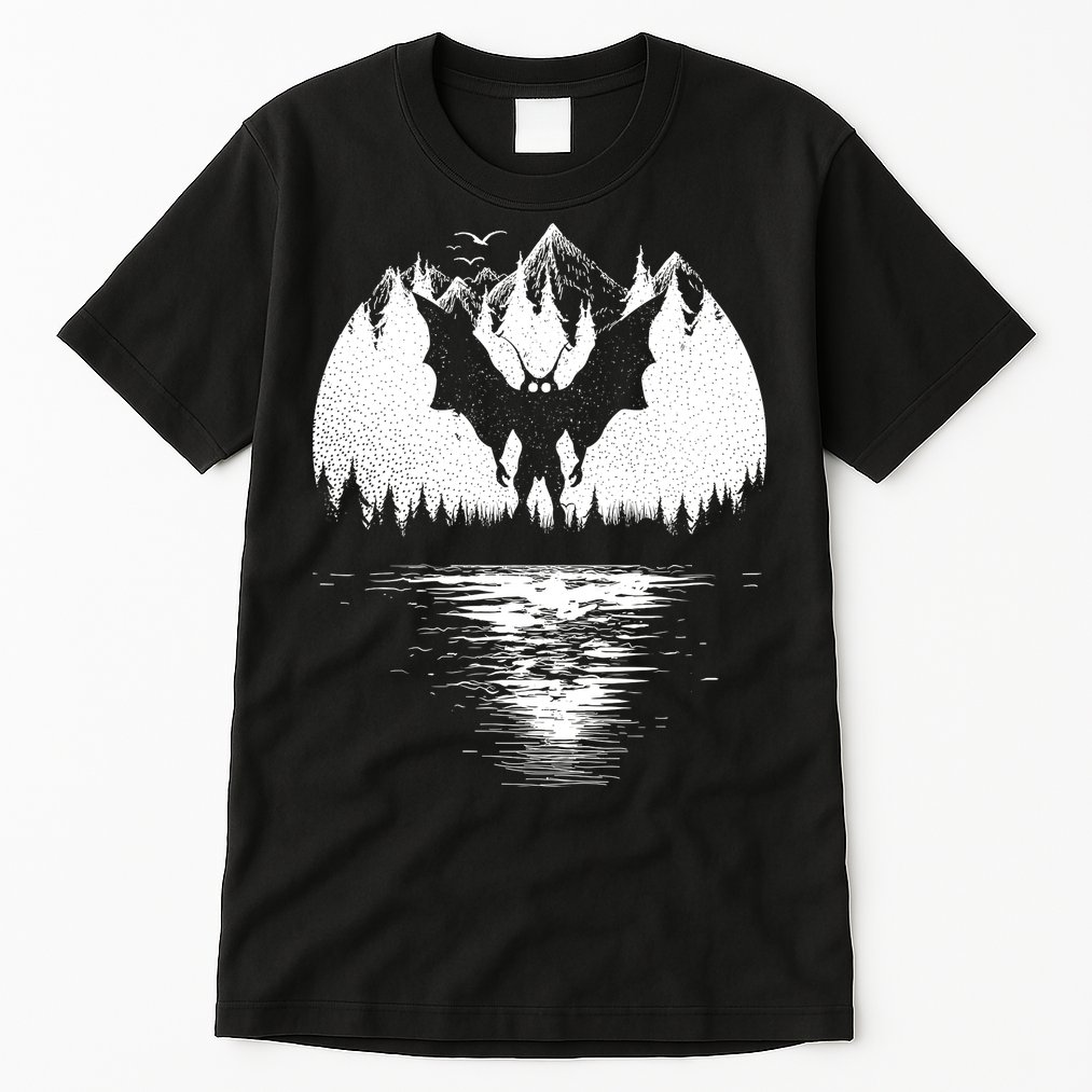 Mothman Cryptozoology Design Cryptid Tall T-Shirt