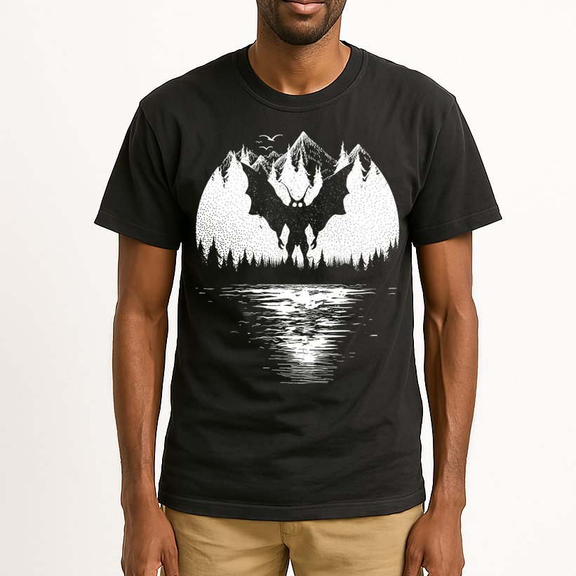 Mothman Cryptozoology Design Cryptid Tall T-Shirt