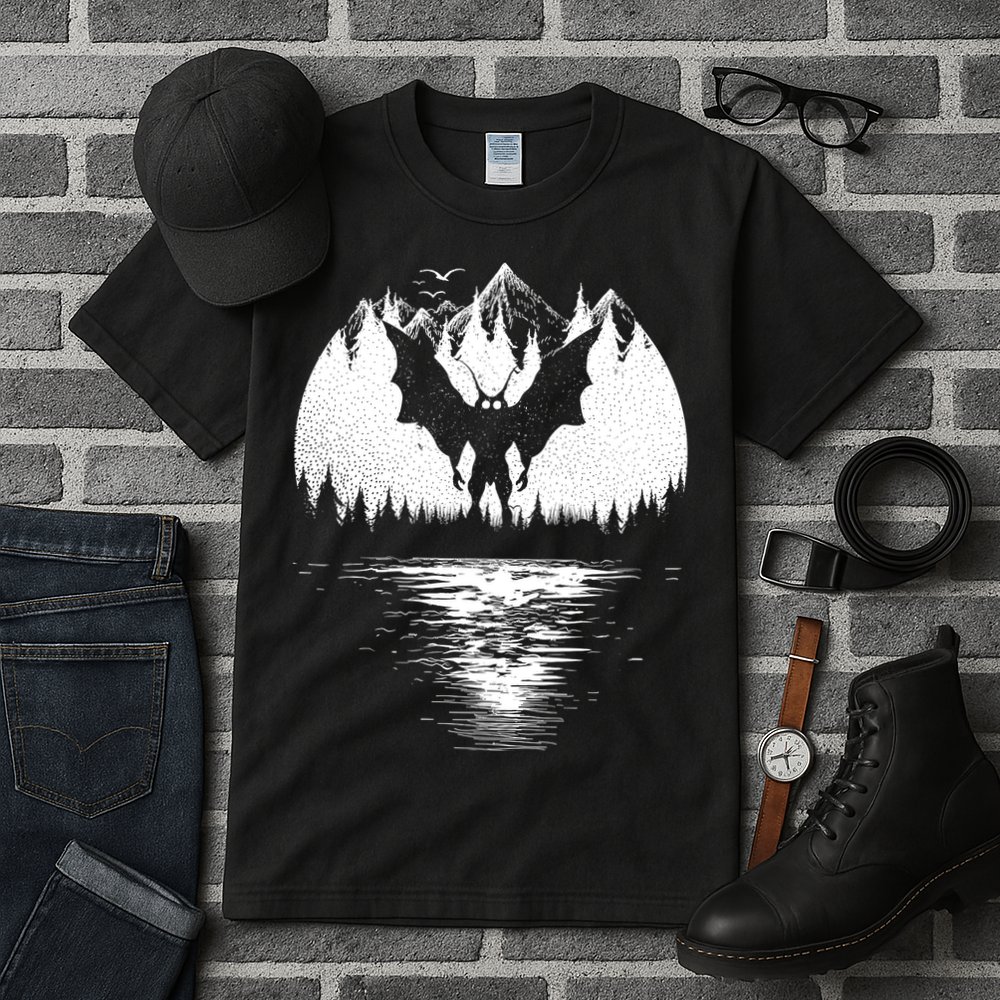 Mothman Cryptozoology Design Cryptid Tall T-Shirt