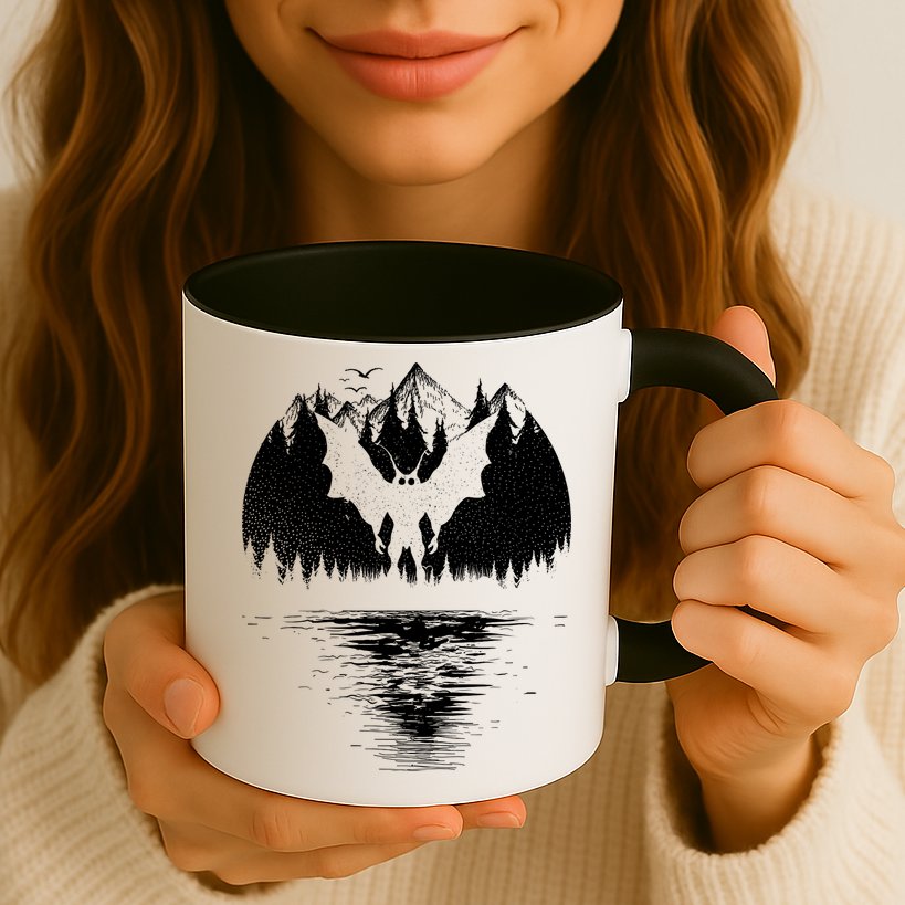 Mothman Cryptozoology Design Cryptid Mug