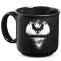 Mothman Cryptozoology Design Cryptid 15oz Campfire Ceramic Mug