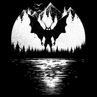 Mothman Cryptozoology Design Cryptid Drawstring Bag