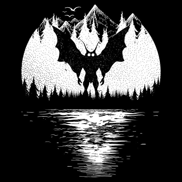 Mothman Cryptozoology Design Cryptid Flat Bill Trucker Hat
