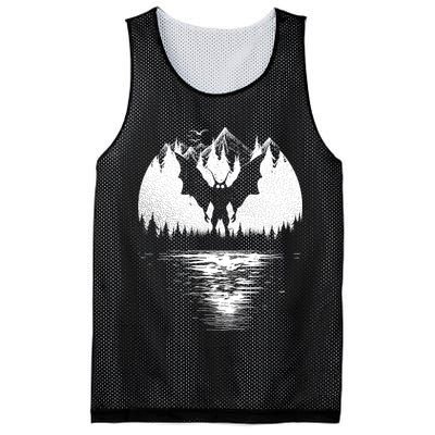 Mothman Cryptozoology Design Cryptid Mesh Reversible Basketball Jersey Tank