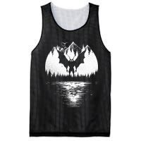 Mothman Cryptozoology Design Cryptid Mesh Reversible Basketball Jersey Tank