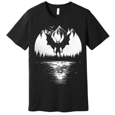 Mothman Cryptozoology Design Cryptid Premium T-Shirt