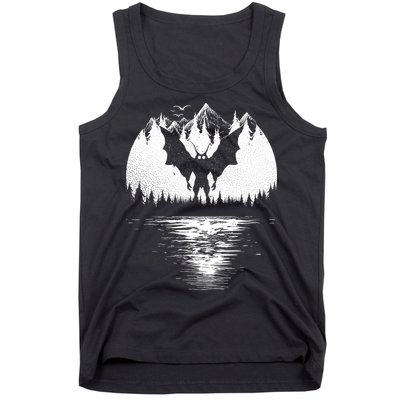 Mothman Cryptozoology Design Cryptid Tank Top