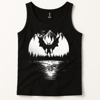 Mothman Cryptozoology Design Cryptid Tank Top
