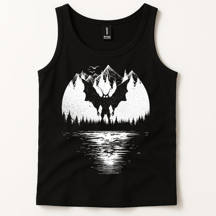 Mothman Cryptozoology Design Cryptid Tank Top